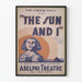Plakat Teater The Sun and I - Vintage kunst deco stil