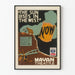Vintage plakat Teater Solen står op i vest