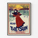 Vintage plakat The Sun - Vinter skøjteløb