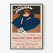 Vintage plakat The Sunday Journal - Retro vægdekoration