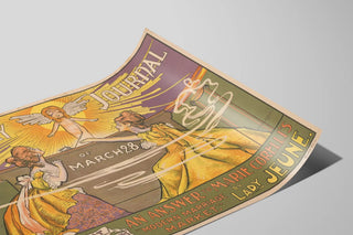 Plakat Vintage The Sunday Journal 28. marts - Retro Vægdekoration — visning af kunstværket