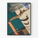 Vintage plakat af dykning ved Spartakiade i Moskva 1928