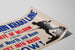 Plakat Vintage Militær Den Tynde Khaki-Linje — visning af kunstværket