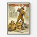 Vintage vægdekoration plakat The Trumpet Calls