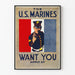 Vintage plakat U.S. Marines rekruttering