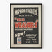 Vintage Teaterplakat The Weavers - Mayan Teater