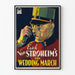 Retro plakat til vægdekoration The Wedding March