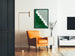 Plakat The Western Wind design minimalist grøn og hvid