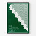 Plakat The Western Wind design minimalist grøn og hvid
