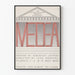 Vintage plakat teater Euripides Medea 1963