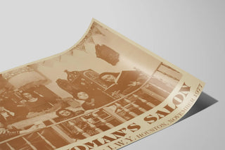 Plakat vintage kvindernes salon - retro vægdekoration feministisk — visning af kunstværket