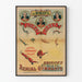 Vintage plakat af luftakrobater Loret Loret
