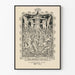 Dekorativ plakat Vintage 'The Workers May Pole' 1894
