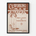 Vintage plakat The Working Man til vægdekoration