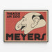 Plakat Théâtre Theater am Zoo Meyer - karikaturdesign i vintage-stil — indrammet kunstværk på væggen