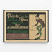 Plakat Vintage Théâtre Der Aktienbudiker - retro vægdekoration — indrammet kunstværk på væggen