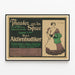 Plakat vintage teater Der Aktienbudiker med Joséfine Dora — indrammet kunstværk på væggen
