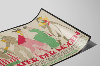 Plakat vintage Théâtre de la Mode 1913 - kunstnerisk vægdekoration — visning af kunstværket