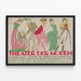 Plakat vintage Théâtre de la Mode 1913 - kunstnerisk vægdekoration — indrammet kunstværk på væggen