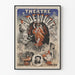 Vintage teaterplakat Teater A. Delille - Prinsesse Félicie & Den Mutilerede Mand