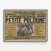 Plakat Théâtre Gaîté - tyvende forestilling La Petite Pologne — indrammet kunstværk på væggen