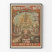 Vintage plakat Teater Porte St Martin Juletræ - Retro vægdekoration