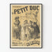 Vintage plakat af komisk opera Le Petit Duc, Théâtre de la Renaissance