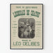 Vintage plakat af operette L'Écossais de Chatou af Léo Delibes