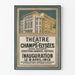 Vintage plakat Théâtre des Champs-Élysées Avenue Montaigne
