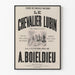 Plakat Teater Le Chevalier Lubin - Vintage Parisisk Vægdekoration