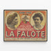 Plakat vintage Théâtre des Folies Dramatiques - La Falote — indrammet kunstværk på væggen