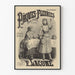 Vintage plakat af komisk opera Påske Blomster
