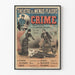 Dekorativ plakat teateret Le Crime drama i 5 akter