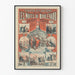 Vintage plakat Théâtre des Nations Nattens på Boulevard