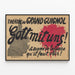 Plakat Théâtre du Grand Guignol Gott mit uns - Krigsdrama — indrammet kunstværk på væggen