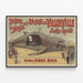 Plakat Vintage Théâtre et Musée de la Baleine de Villerville — indrammet kunstværk på væggen
