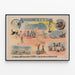 Plakat Vintage Théâtre H. Abdy – Défi Spectacle Unique — indrammet kunstværk på væggen