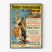 Vintage plakat af Det Internationale Teater ved Verdensudstillingen - Kunstnerisk vægdekoration