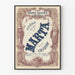 Vintage plakat af Opera Marta - Vægdekoration til italiensk teater