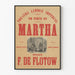 Vintage vægplakat Théâtre Lyrique Impérial Martha