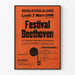 Vintage plakat Festival Beethoven Colmar Kommuneteater 1938