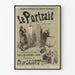 Vintage plakat fra Nationalteatret for Opera-Comique - Portræt
