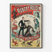 Vintage plakat af Théâtre Robert-Houdin, Decapitated Stædige