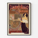Dekorativ vintage plakat af Teatro Regio Torino