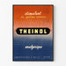 Vintage plakat THEINOL stimulerende og smertestillende