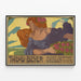 Plakat vintage Theodor Beyer Kunst-Anstalt Dresden — indrammet kunstværk på væggen