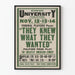 Vintage teaterplakat They Knew What They Wanted