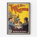 Vintage plakat Three Friends - Retro dekorativt maleri med hygge