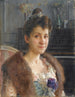Portrait af fru C. søster af kunstneren - Étienne Dinet — visning af kunstværket