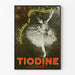 Vintage plakat Tiodine Cognet danserinde inspireret af Degas